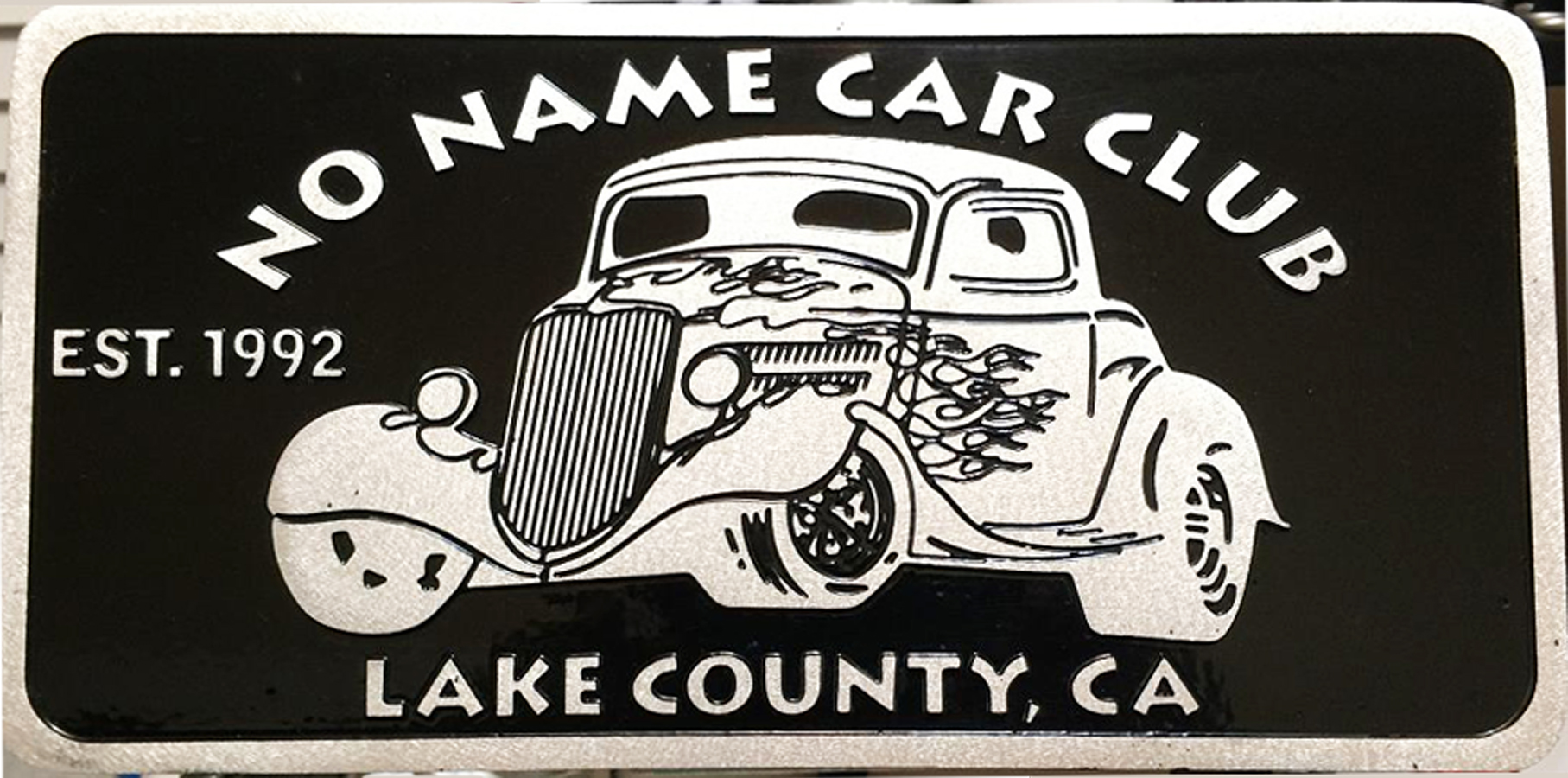 Car Club Plaque Cast Aluminum License Plate